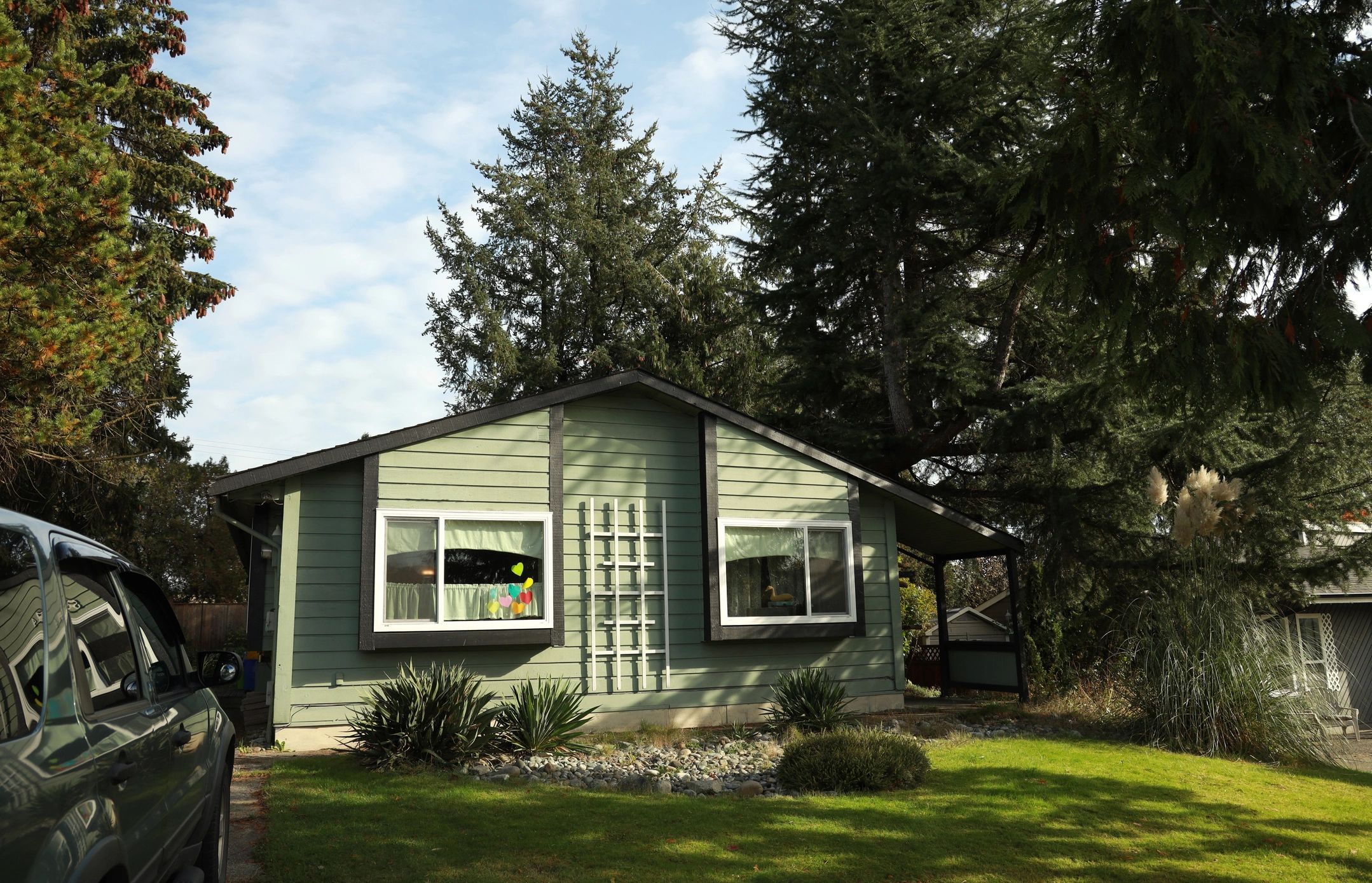 Suburban home exterior in Canada